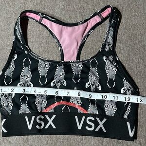 VSX The Player Collection ZebraSports Bra Small logo on elastic for support pink